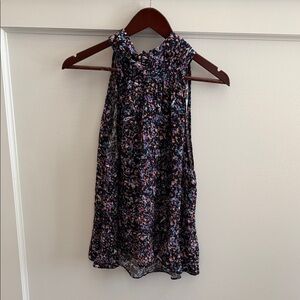 Joie Penelope Sleeveless Blouse • Caviar Multi Pattern • XL • NWT